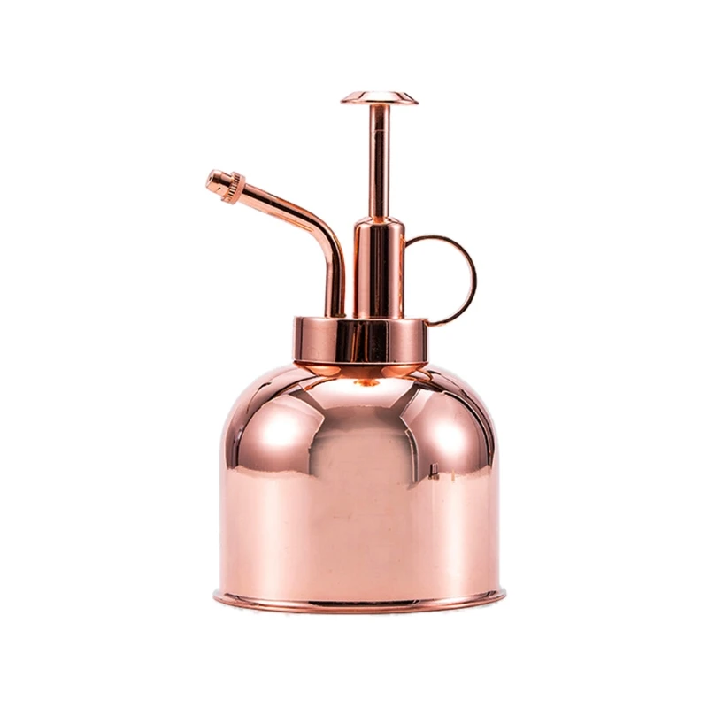

300ml Mini Copper Plant Flower Watering Can Pot Spray Bottle Garden Mister Spray U7EA