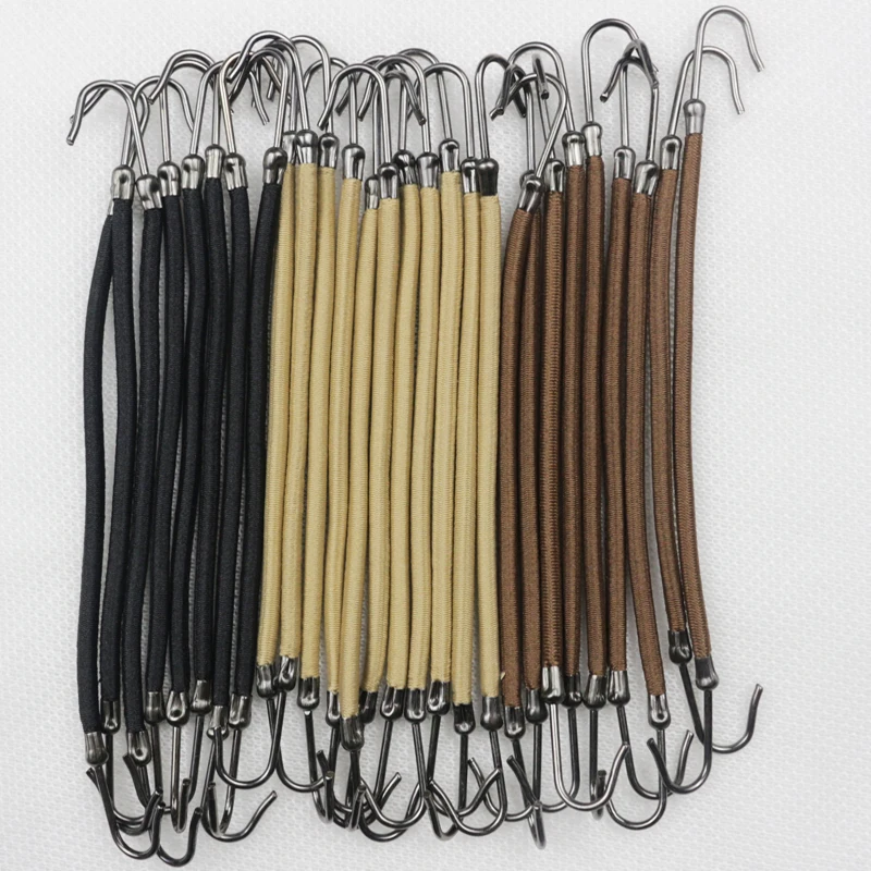 

5pcs/lot New Elastic Clips Bows Hair Accessories Girls Bands Gum With Hook Ponytail Holder Bungee Hair Thick Hair Headwear
