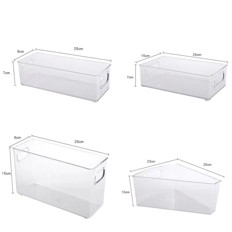 

Transparent Fridge Food Organizer PET Drawer Basket Household Refrigerator Fruits Vegetables Snack Storage Boxes Kitchen Tools