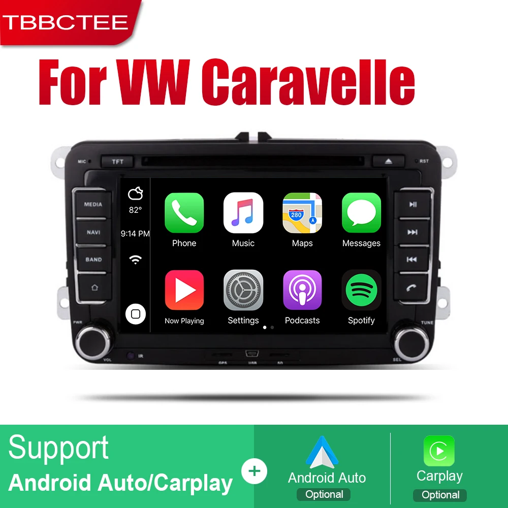 Автомобильная Мультимедийная система TBBCTEE Android 2 Din DVD для Volkswagen VW Caravelle 2010 ~ 2015