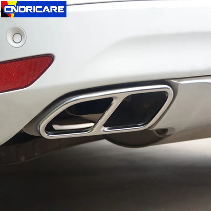 Стайлинг автомобиля выхлопная рама декоративная наклейка отделка для Volvo XC60 2009 16