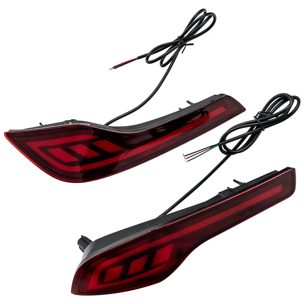 

For Honda CRV 2017-2019 Red LED Rear Bumper Reflector Brake Tail Fog Light Lamp