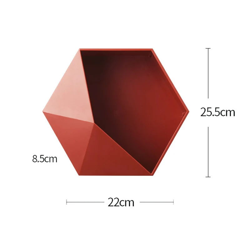 Настенная коробка для хранения украшение дома стеллаж простая шестиугольная