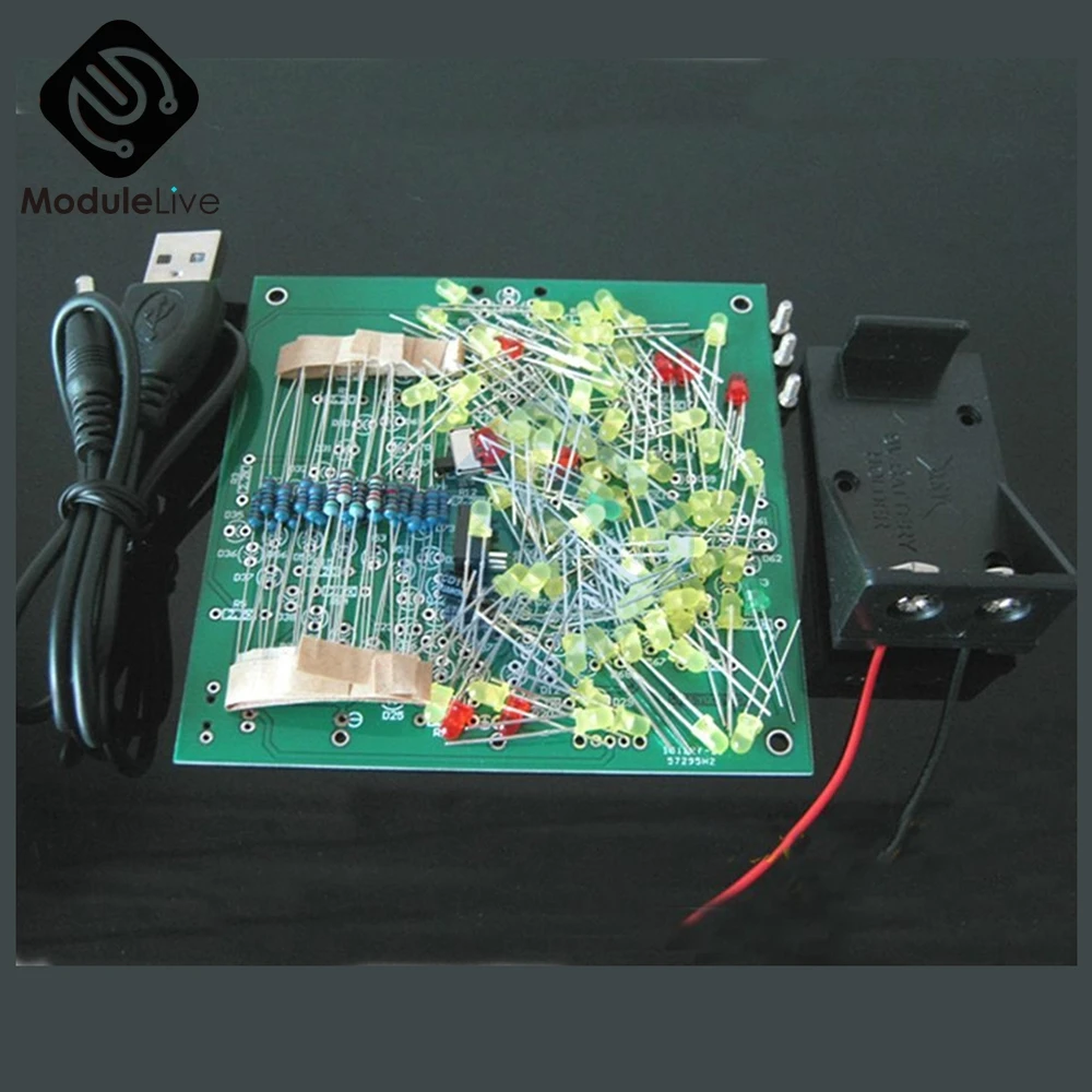 Wobbly Windbell Fun electronic DIY Kit Wring 83 LEDs Wind bell 5V 9V 92*89MM For Hobby Electronic Tools | Инструменты