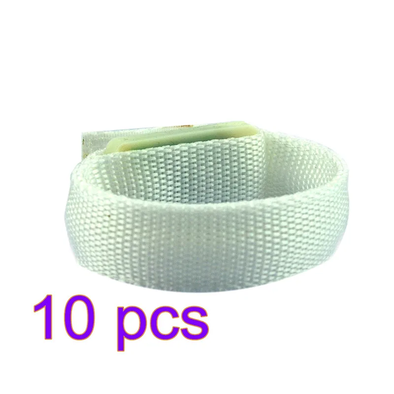 10pcs white 1/10 шт. Светодиодный проблесковый браслет на запястье Браслет повязка на руку во время ленточный светильник на Танцевальная Вечеринка светящийся светодиодный браслет для вечерние украшения подарок - Цвет: 10pcs white