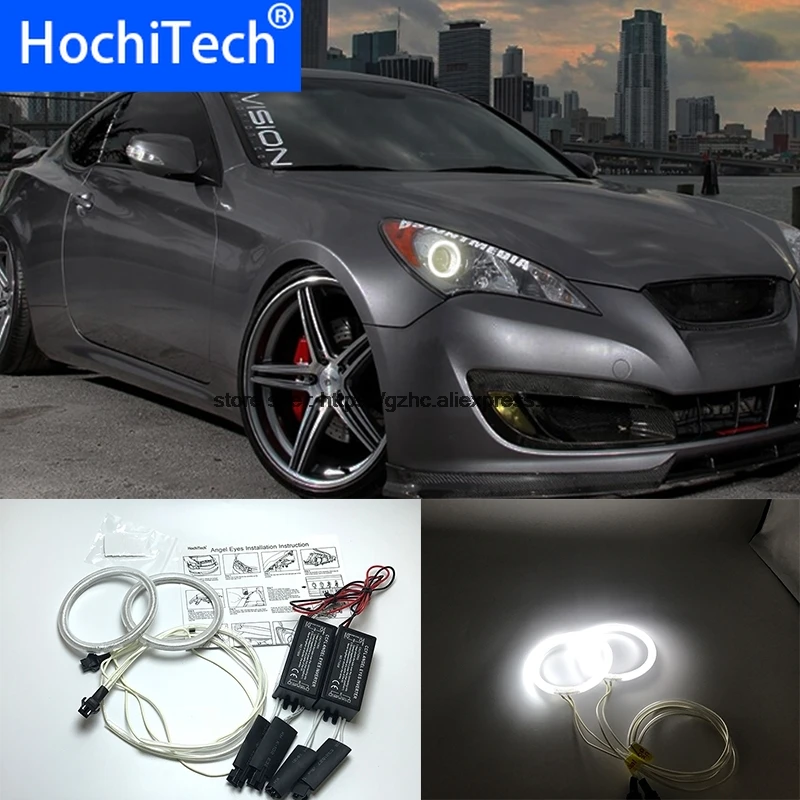 HochiTech для Hyundai Genesis Coupe 2010 2014 Ультра ярсветильник дневной свет DRL CCFL глаза ангела