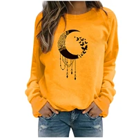 autumn winter womens casual tops ladies print sweatshirt blouse tee sweater high quality materials comfortable material