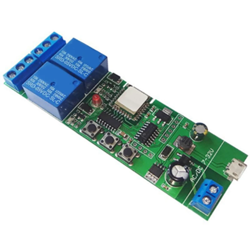 

for Ewelink Wireless WiFi Smart Home Switch Module WiFi Inching Relay Momentary/Self-Locking/Interlock for Alexa Google Home IFT