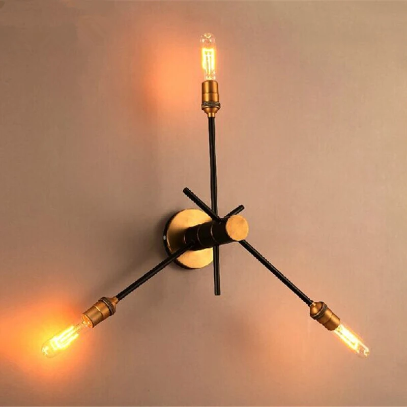 

European Loft Adjust Industrial Bronze Iron Wall Sconce Retro E27 LED Light Lampara Bar Restaurant Bedroom Corridor Fixture Lamp