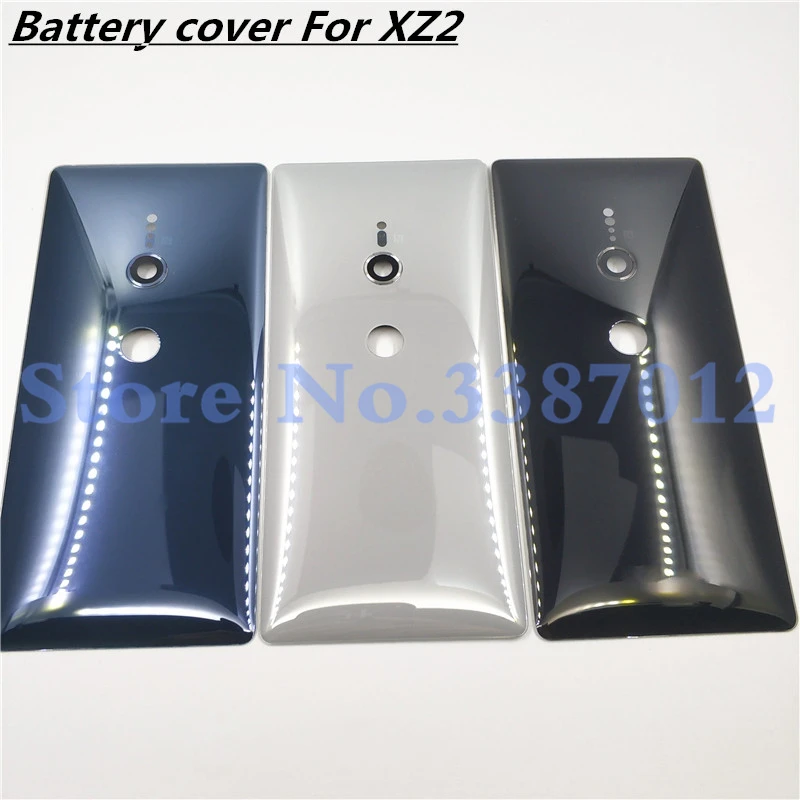 Original Glass For Sony Xperia XZ2 H8216 H8266 H8276 H8296 Battery Back Cover Rear Door back case Housing Case With Camera lens