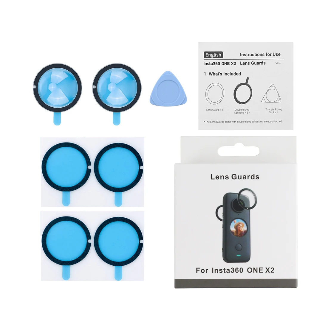 

PULUZ Camera Lens Protective Cover For Insta360 ONE X2 Sturdy Splash-proof Removable Waterproof Double-sided Adhesive Stickers