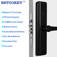 ttlock app bluetooth wifi smart lock electronic intelligent rfid 13 56mhz card door lock for home apartment office lock