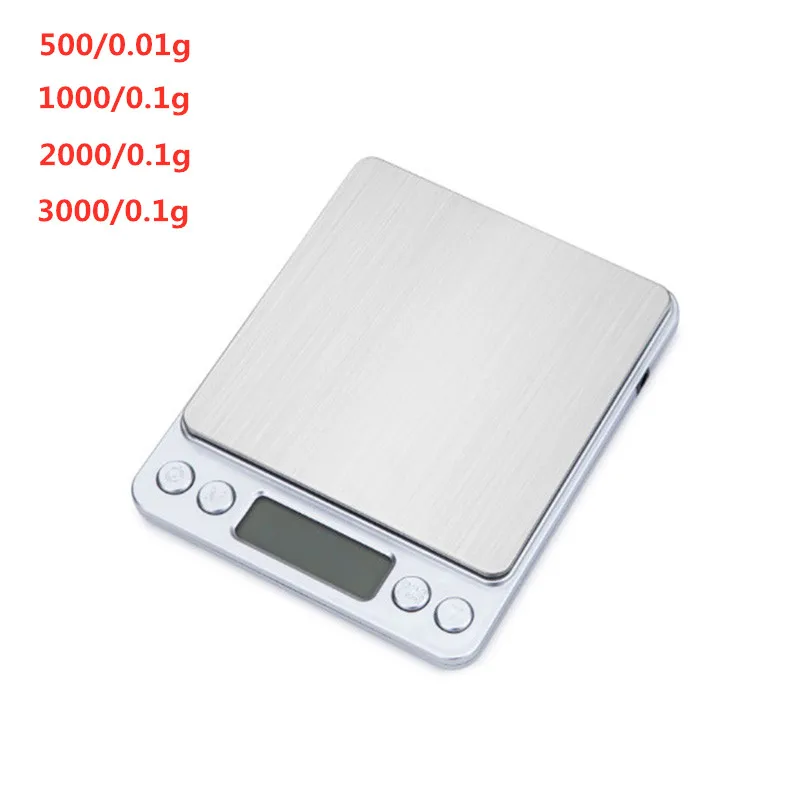 

0.01/0.1g LCD Mini Digital Scales 500g/1/2/3kg Electronic Grams Weight Balance Scale Tea Baking Weighing Scale