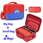 2 в 1 Большая вместительная сумка и маленькая сумка EVA жесткий чехол для хранения для NS Switch Console дорожная сумка защитный чехол