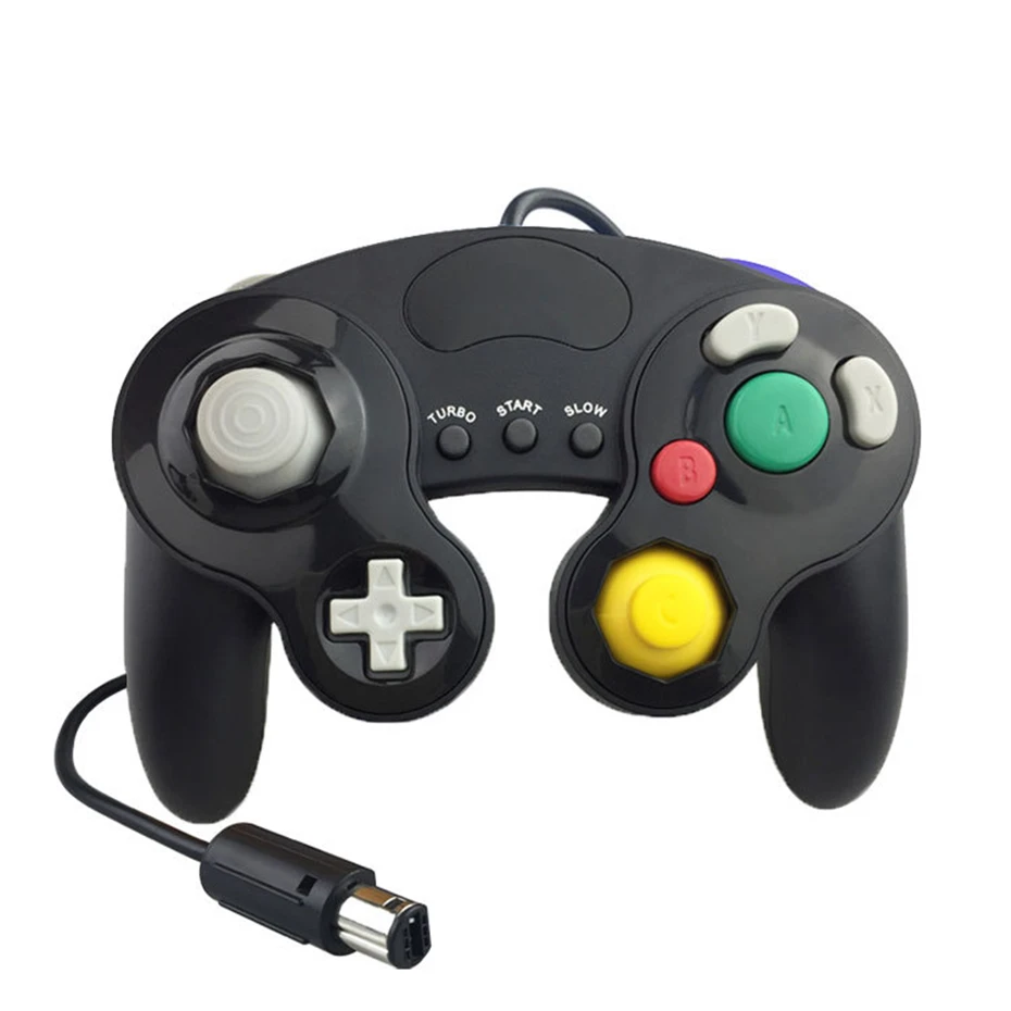 Для NGC проводной геймпад джойстик ударное турбо управление ler для Nintendo Gamecube Wii
