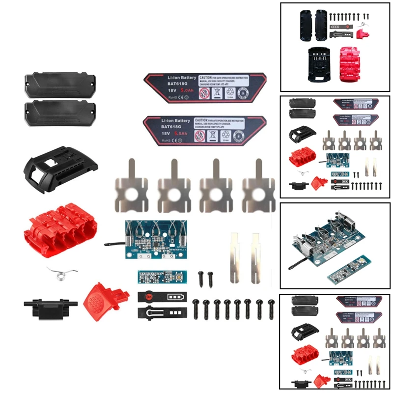 

Литий-ионный аккумулятор BAT618, пластиковый чехол для зарядки, защитная печатная плата, Корпус Корпуса PCB