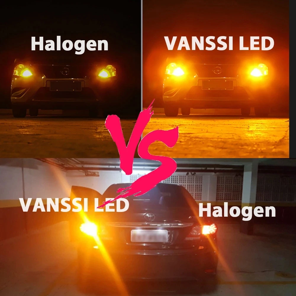 Фонарики желтого цвета T20 WY21W 7440 2 шт. супер яркие фонари Canbus без ошибок 7507 BAU15s PY21W