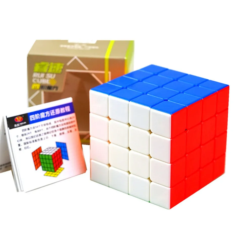 

YJ Ruisu 4x4x4 магический скоростной кубик Stickerless 4x4 профессиональные Кубики- головоломки обучающие игрушки для детей