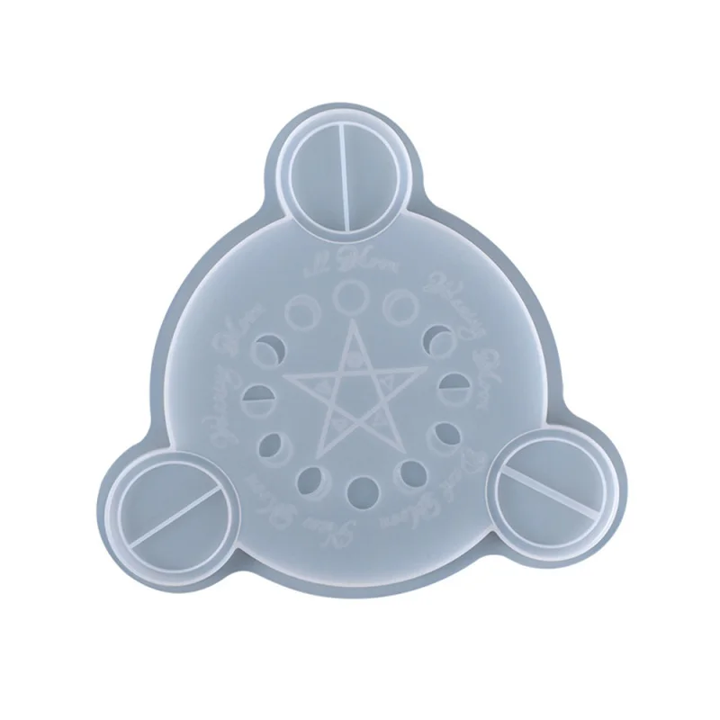 

1PC Crystal Epoxy Moulds Home Decoration DIY Handmade Craft Making Candlestick Silicone Molds