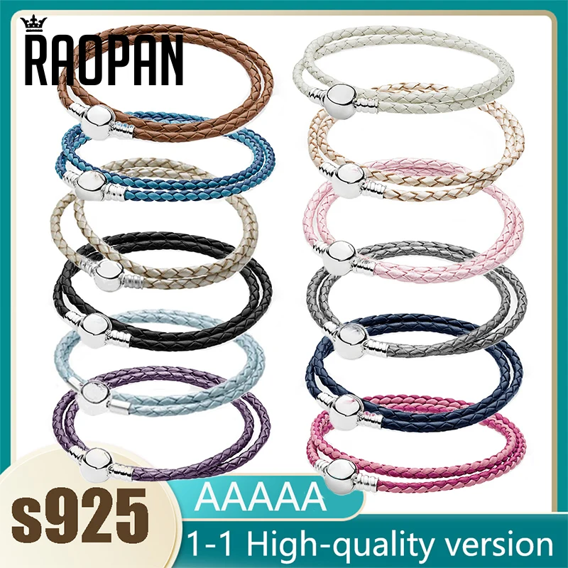

Soft leather rope bracelet with sterling silver button Bracelet Making Diy Stone For Momen Charms For Jewelry Making Bulk