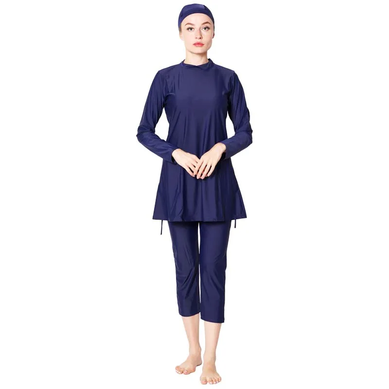 DROZENO Muslim Women slamic Swimsuit Full Face Hijab Swimming Beachwear Sport Clothing Burkinis Spa Swimwear | Спорт и развлечения
