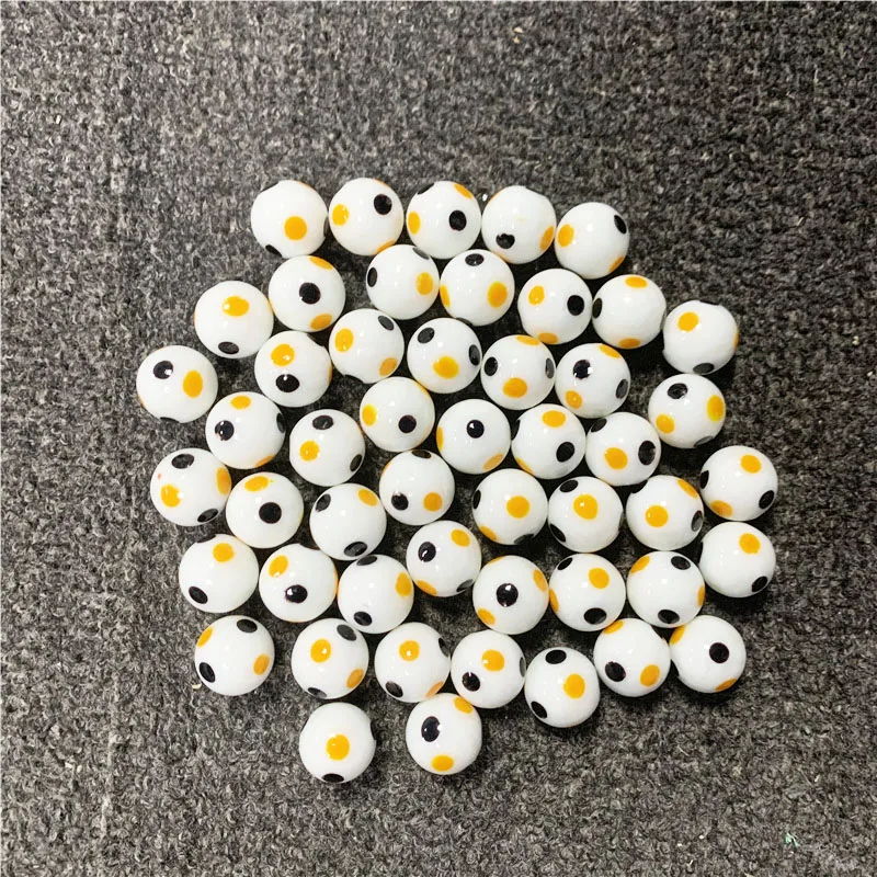 

1/5/10pcs 20Mm Glass Ball Cream Cattle Small Marbles Pat Toys Parent- Child Beads Console Game Pinball Machine of Bouncing Ball