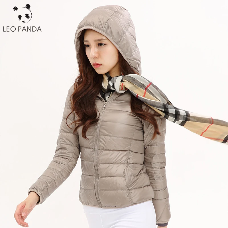 

Plus Size Ultralight Thin Down Jacket Women Autumn Winter White Duck Down Hooded Jackets Long Sleeve Warm Coat Female Outwear