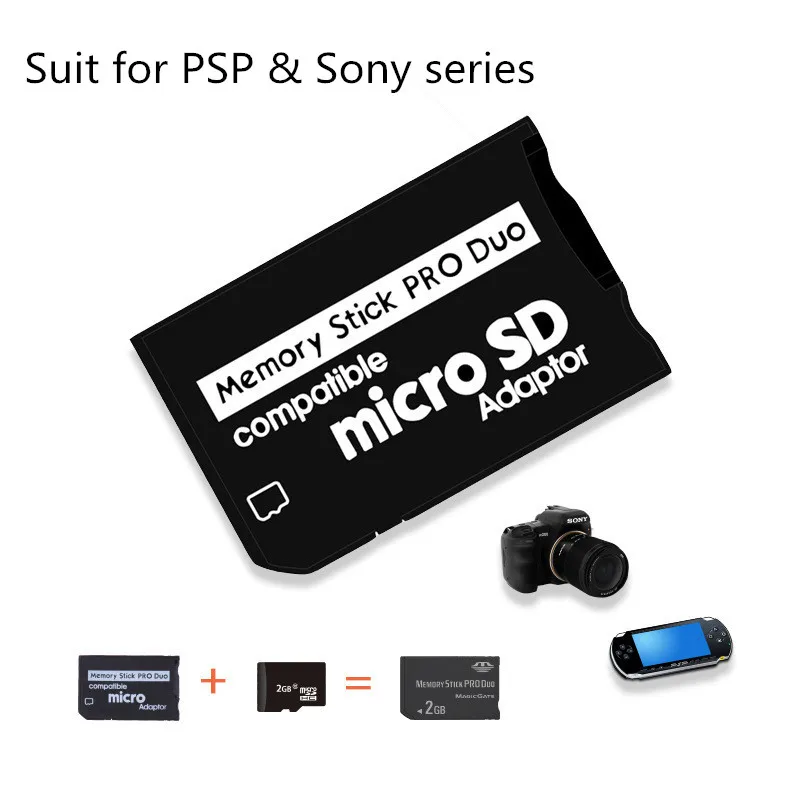 Карта памяти адаптер Micro SD для карты памяти Адаптер для psp поддержка класс 10 micro SD 2 ГБ 4 ГБ 8 ГБ 16 ГБ 32 ГБ