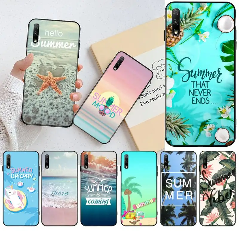 Здравствуйте крутой Летний Пляжный морской черный чехол из ТПУ для Huawei Nova 6se 7 7pro