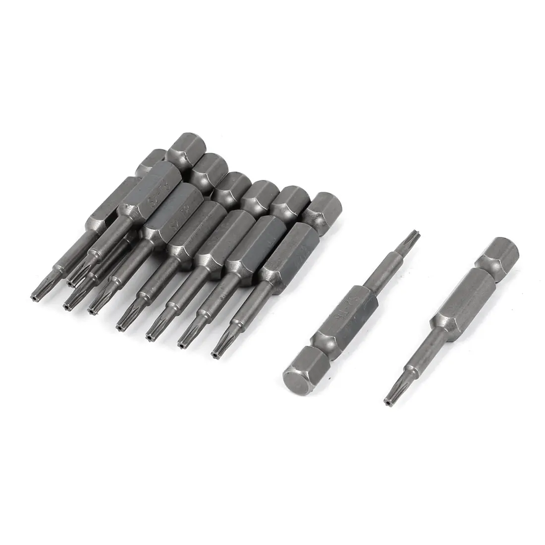 

uxcell 10Pcs 2.3mm x 6.3mm x 50mm T8 Magnetic Torx Security Screwdriver Bits