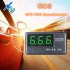 GPS-измеритель скорости C60, Hud-дисплей, автомобильная электроника, отображение скорости, большой экран, регулировка скорости автомобиля, Gps-измеритель скорости