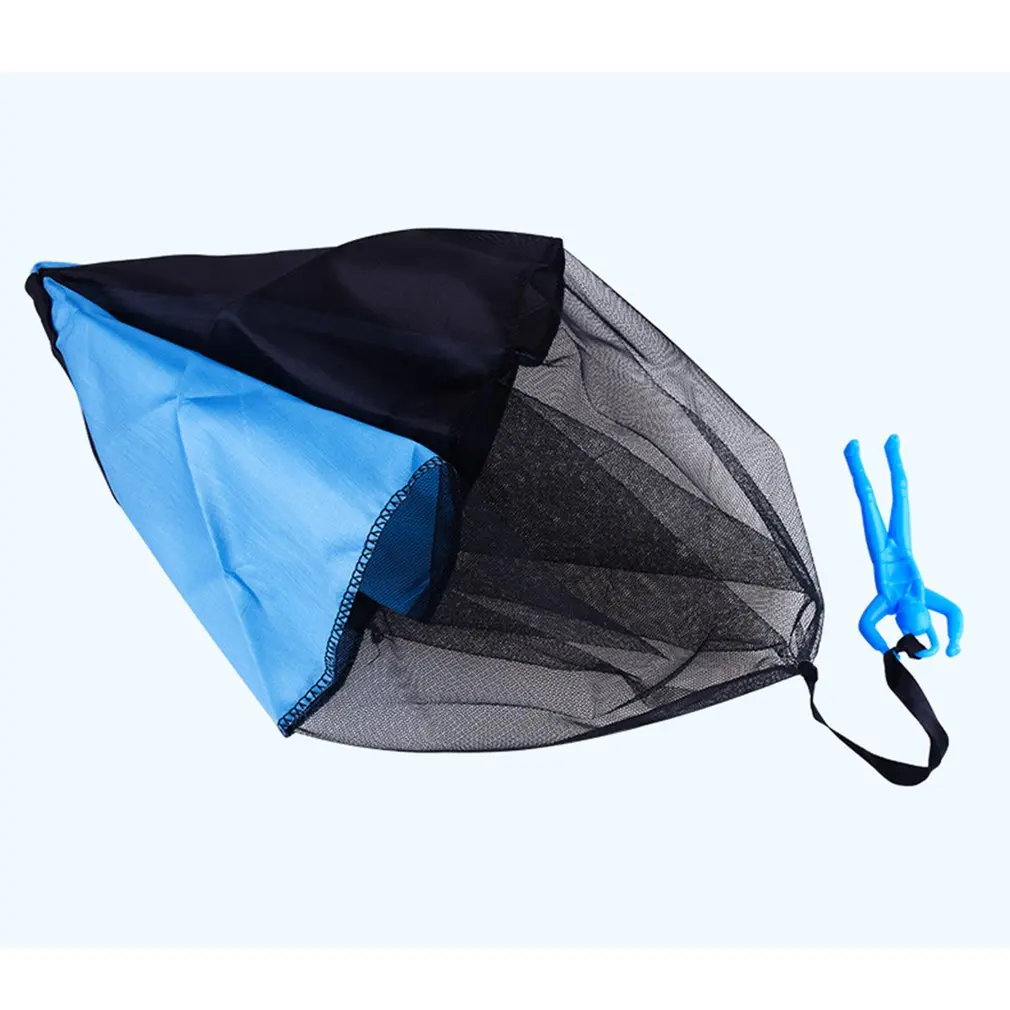 

Kids Hand Throwing Mini Soldier Parachute Durable Safe Parachute Tangle Free Toss It Up and Watch Landing Assorted Colors