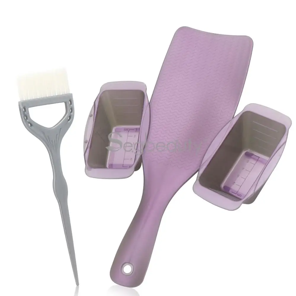 Dyeing Sets Balayage Board And Brush Tool Kit Tint Coloring Dye Bowl Brush Highlights Paddle Salon Tools