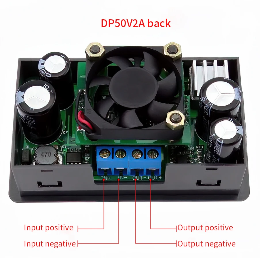 Регулируемый понижающий модуль постоянного тока DP50V5A с ЧПУ встроенный вольтметр