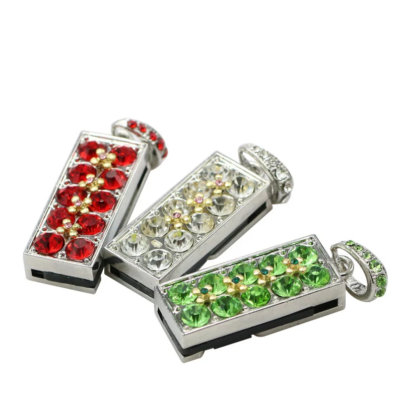 Стразы, бриллианты, ожерелье, USB флеш-накопитель, Вращающаяся ручка-накопитель, реальная емкость, 4 ГБ, 8 ГБ, 16 ГБ, карта памяти, высокая скорость, U флэш-диск