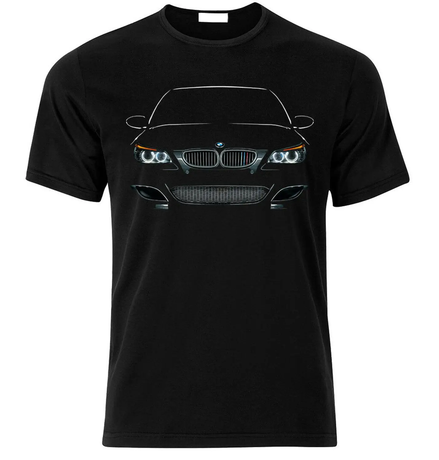 

T-Shirt For E60 Fan'S Gift Face Headlights Power Sport 2021 New Arrive Mens T-Shirt Casual Man Tees Funny T Shirts