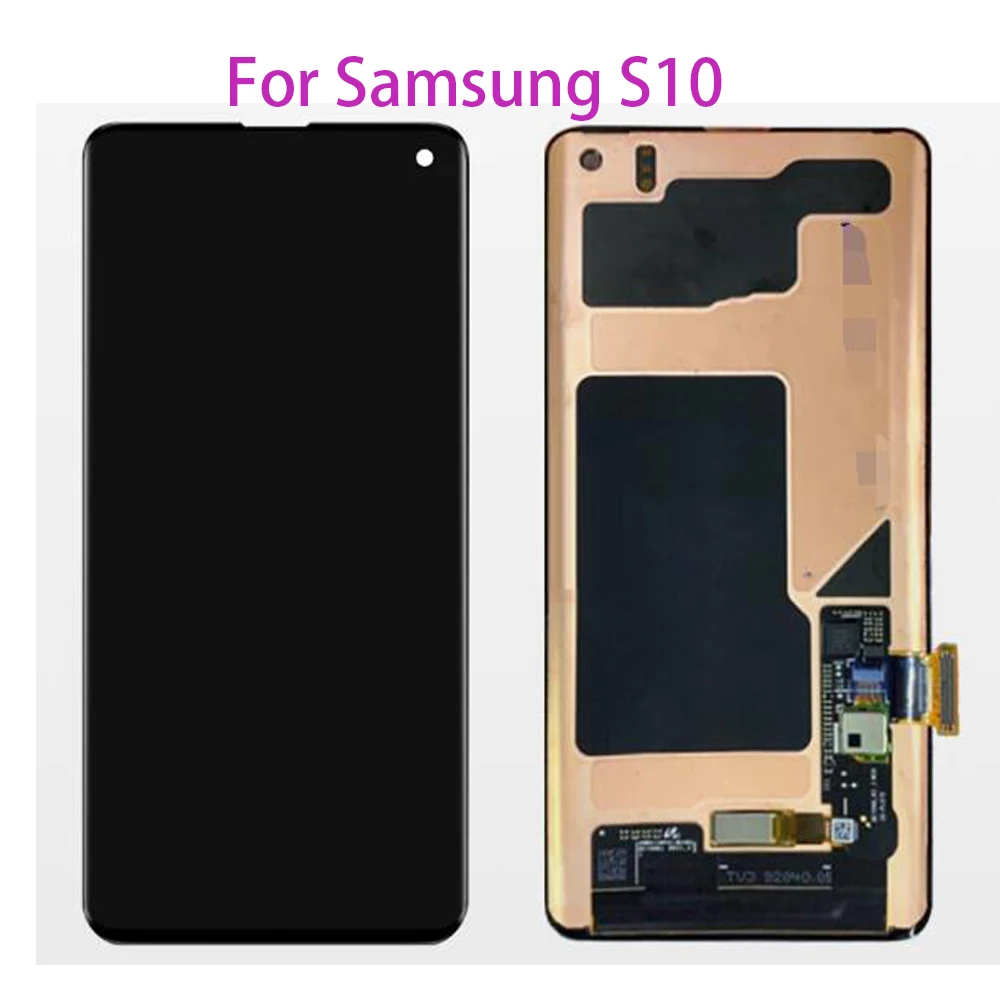 Оригинальный ЖК дисплей для Samsung S10 SM G9730 G973F сенсорный экран дигитайзер с мертвыми