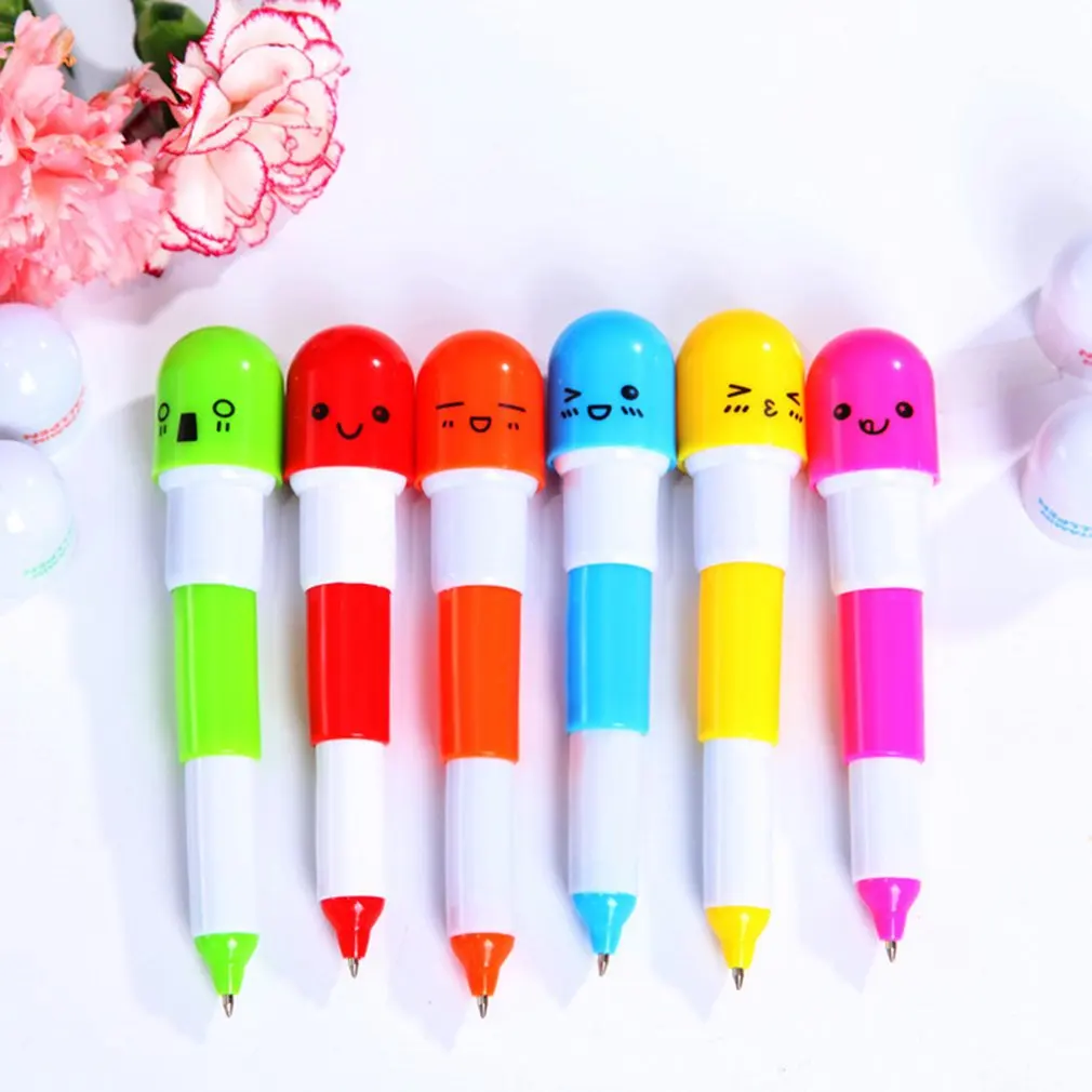 

Cute Kawaii Blue Ink Capsule Creative Pills Ball Ballpoint Pens Ballpen For Office School Writing Supplies Stationery