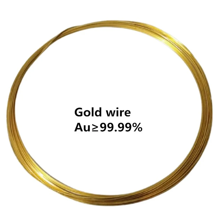 

Бесплатная доставка Золотая проволока высокой чистоты 0,05-1,5 мм для научных исследований 99.99% Чистый золотой
