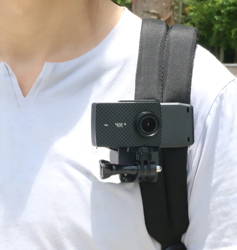 Зажим для экшн-камеры для GoPro Hero 8, 7, 6, 5, 4, крепление на 360 градусов, вращающийся зажим, крепление для рюкзака для Session 3+ 3 SJCAM SJ4000 Garmin