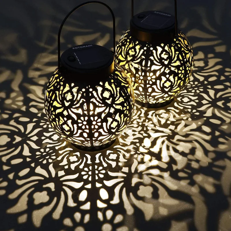 

Solar Lantern Lights, Hanging Lanterns Lamp Outdoor Retro Decorative Solar Led Lights Solar Lanterns Lights for Garden