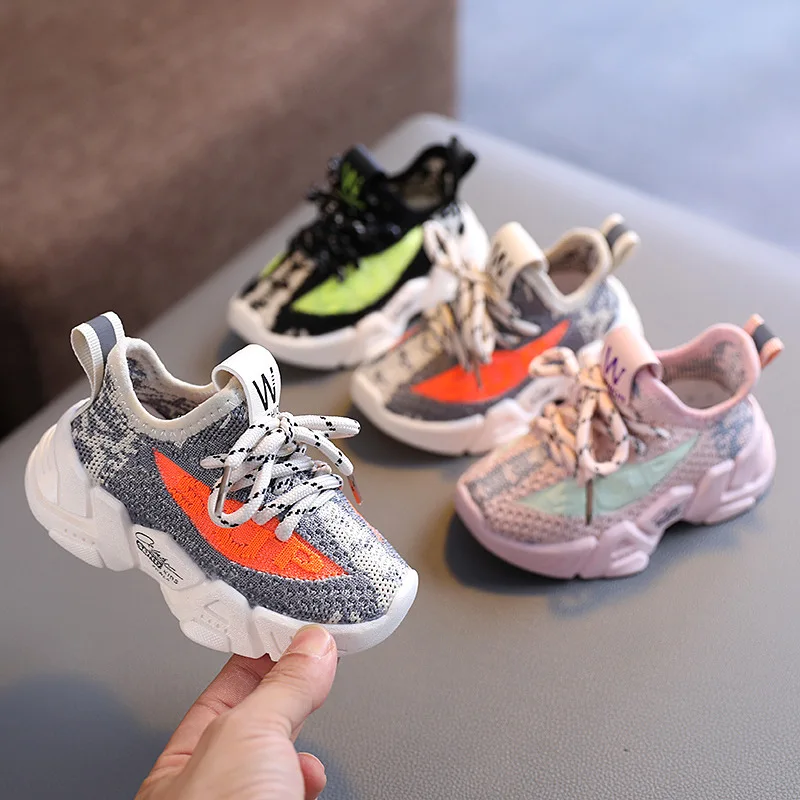 

Sneakers 2021 Kids Shoes Antislip Soft Bottom Baby Toddler Shoes Fashion Boys Girls Sneakers Children Sports Shoes Drop Shipping