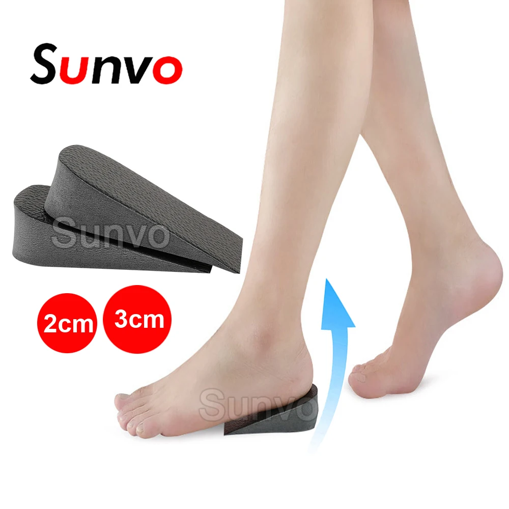 

Sunvo Invisible Height Increase Insole for Men Women Shoe Sole Half Heel Lift Heighten Orthopedic Insoles Inserts Tall Foot Pads