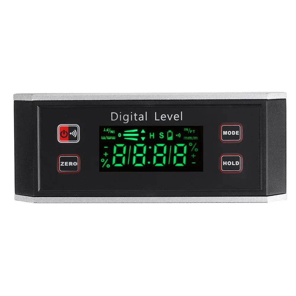 

Digital Protractor with 2 Inch LCD Display Screen and Magnetic Base Aluminum Frame Digital Level Waterproof IP65