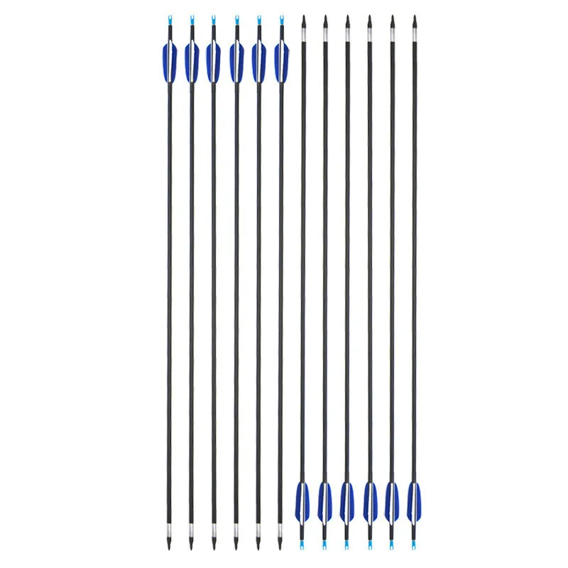 

15pcs Spine 700 Carbon Arrow 32" Mix Carbon Fiberglass Arrow Shaft OD 7mm For Outdoor Sports Hunting Shooting Archery Acessories