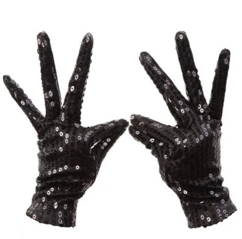 Black gloves Классический маскарадный костюм Майкла Джексона для мальчиков на Хэллоуин, год, маскарадный костюм Билли, Джинсовые Костюмы суперзвезды для сцены - Цвет: Black gloves