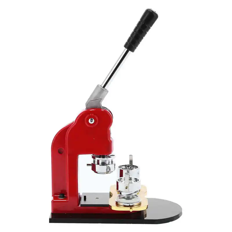 

Badge Maker Machine 32mm with 500 Pcs Circle Manufacture Button Parts Corrosion Resistance Hole Puncher DIY Crafts