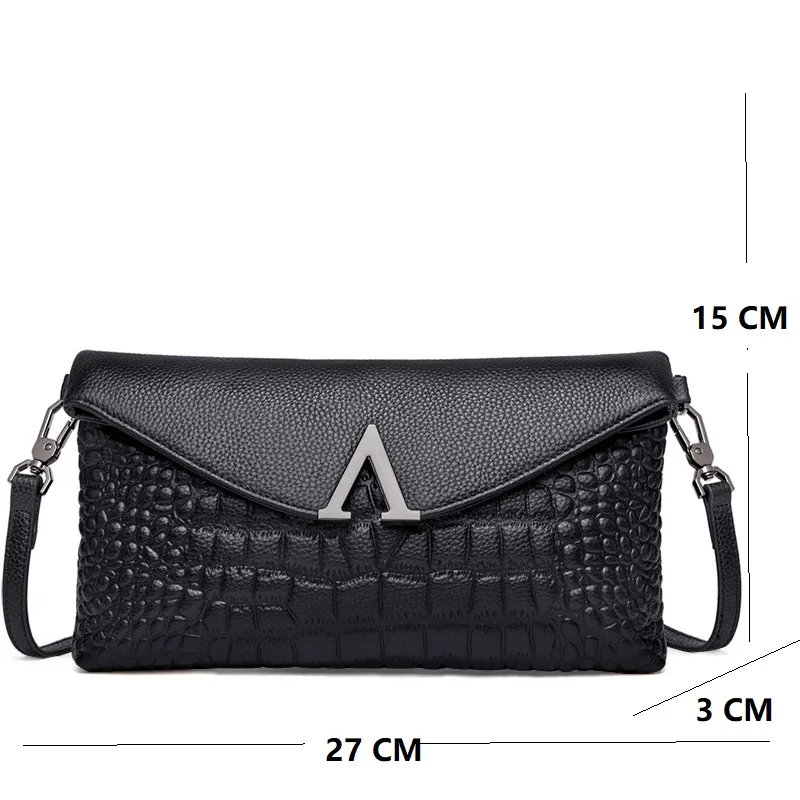 Классические черные элегантные женские сумки из коровьей кожи новая сумка в