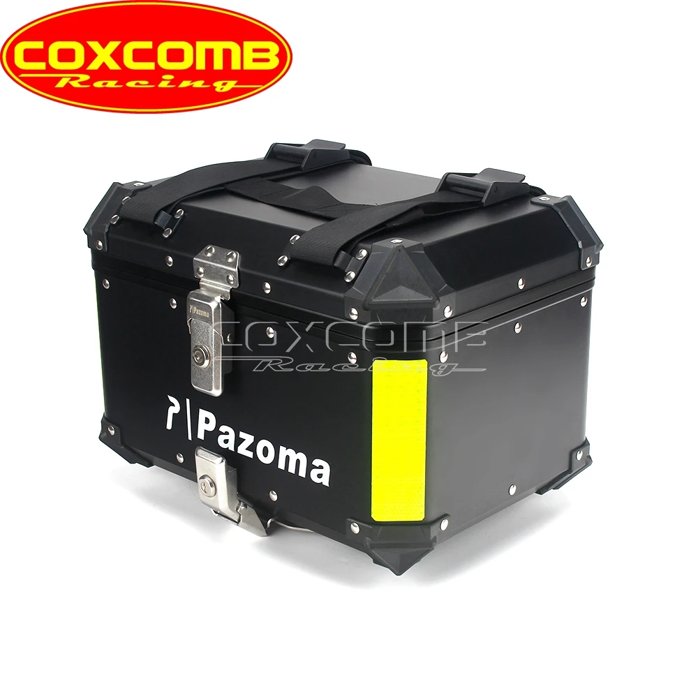 للبيع دراجة نارية سبائك الألومنيوم مقاوم للماء الخلفي العلوي حقيبة حقيبة جذع صناديق الأمتعة ل هارلي دينا كاواساكي ياماها سوزوكي هوندا BMW