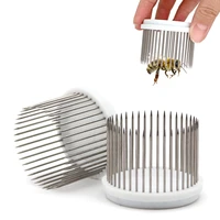 2pcs beekeeping queen bee cage king cells cages cell tools needle type steel catching catcher bees equipment supplies apiculture